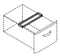 Knoll pencil tray