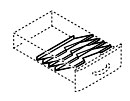 Knoll pencil tray