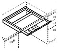 Knoll pencil tray