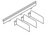 Knoll Calibre drawer divider w/ attachment back