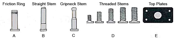 Chair castes-stems