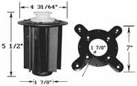 bottom plate hub liner